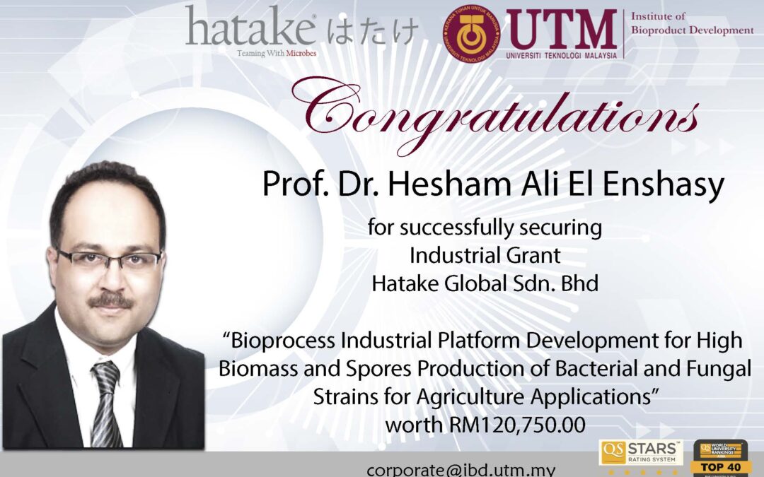 Congratulations Prof. Dr. Hesham Ali El Enshasy