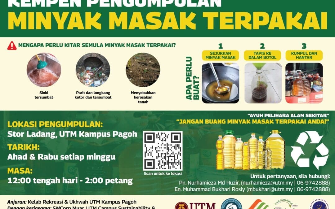 JOIN THE COOKING OIL RECYCLING CAMPAIGN FOR A GREENER FUTURE!