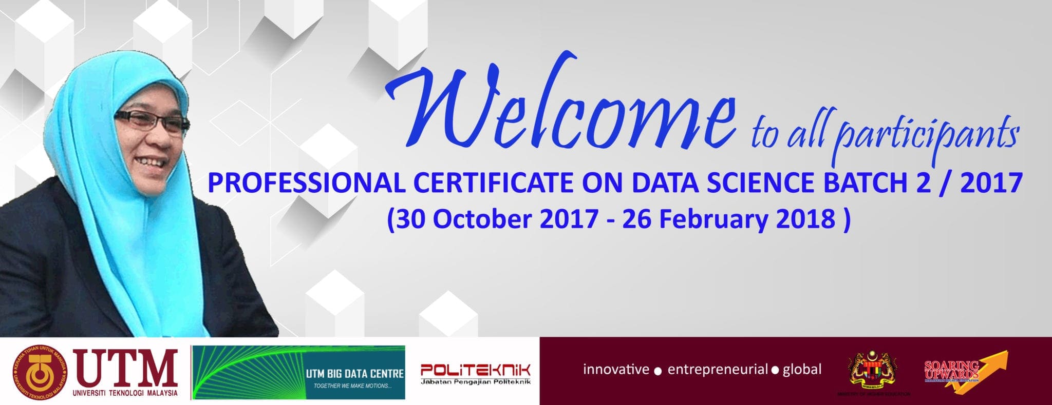 30 October 2017 : Welcoming to all participants for Professional Certificate on Data Science Batch 2/2017