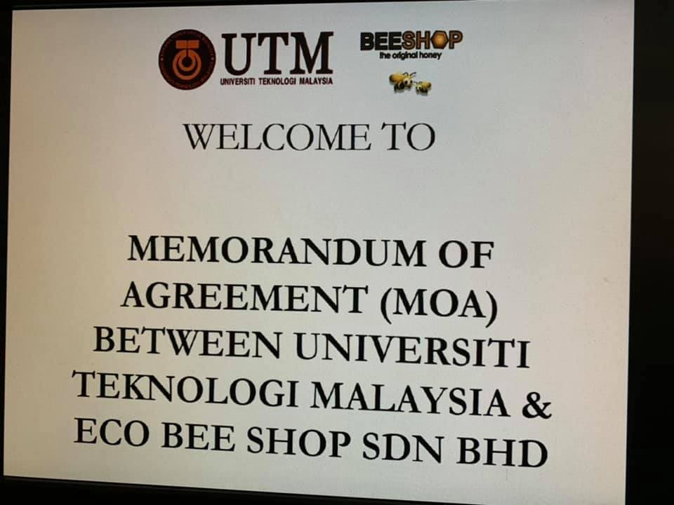 MoA Signing Ceremony between CLEAR,UTM & Eco Bee Shop Sdn Bhd