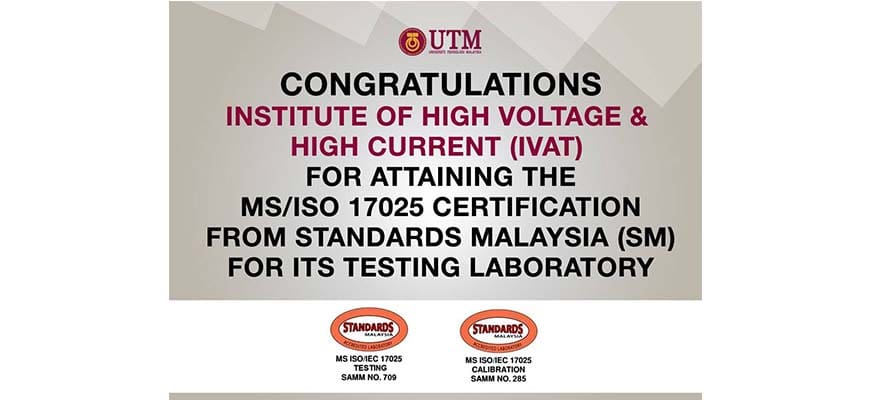 MS ISO/IEC 17025 Accreditation for the Testing Laboratory (SAMM No 709)