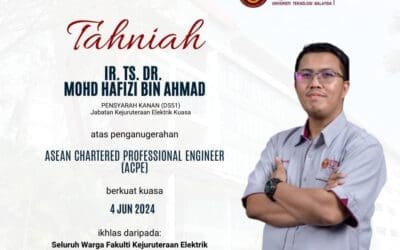 Tahniah Ir. Ts. Dr. Mohd Hafizi Ahmad