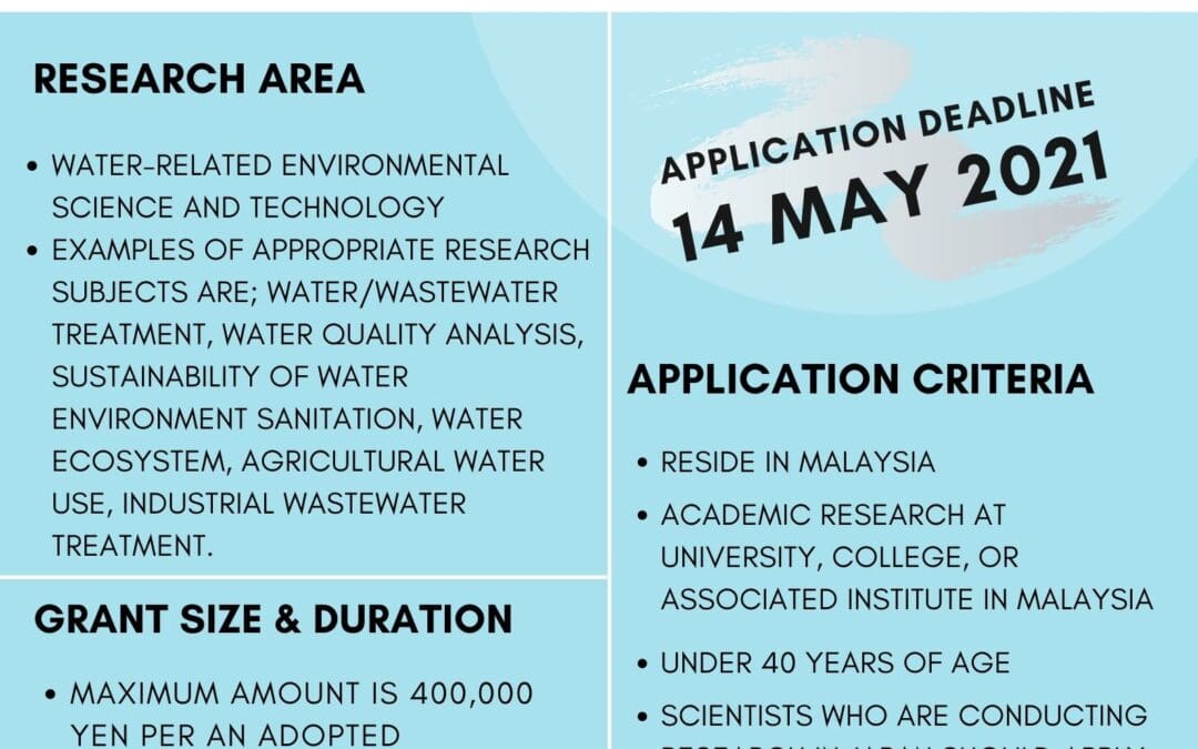Kurita Water and Environment Foundation (KWEF) Overseas Research Grant