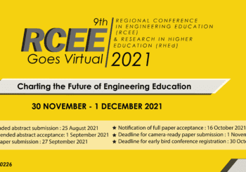 CEE UTM Anjur Persidangan Serantau Pendidikan Kejuruteraan dan Penyelidikan dalam Pendidikan Tinggi 2021 Perkasa Graduan Kejuruteraan